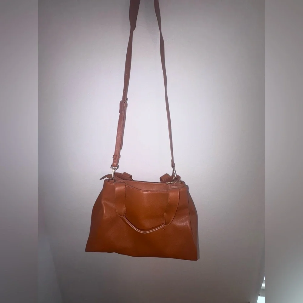 Faux Leather Work Tote Handbag - Picture 10 of 17